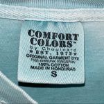 Comfort Colors CAVENDERS //  Mint Blue Green Graphic Tee T-Shirt Small Cancer Photo 12
