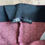 ZARA 4/$25  High Rise Legging Pink Patterned Dots Retro Pants Sz S Photo 6