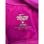 Nike Pro Combat Dri Fit Quarter Zip Pullover Long Sleeve Shirt Sporty Athletic Photo 6