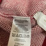 Ann Taylor LOFT Women's Red Floral Striped Long Puff Sleeve Sweater Top Size S Photo 3