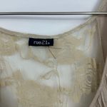 American Vintage Vintage Y2K Tan Ruffle Dress Size Medium Boho Renaissance Fair Mid Evil Times Photo 3