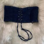 ZARA Denim Corset Belt Photo 0