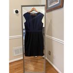 Antonio Melani  Navy Black Colorblock Sheath Dress Size 10 Photo 2