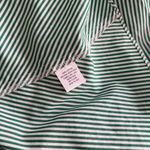 Pearl by Lela Rose Green Ruffle Stripe Asymmetrical Midi Skirt cotton poplin Size 2 Photo 2