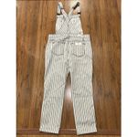 Judy Blue  Overalls Womens Large White Blue Painter Striped Stretch Boyfriend New Photo 7