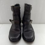 Rag and Bone  Size 6.5 Harper Moto Boots Ankle Booties Dark Brown Leather Comfy Photo 4