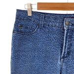 NYDJ Leopard Print Medium Wash Relaxed Fit Cropped Denim Jeans Photo 3