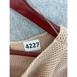 ZARA  Knit Women's Sweater Relaxed Solid Pink Cable Knit Size medium Long Sleeve Photo 10