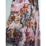 Vintage Silk Butterfly Fairy Princess Floral Top/Mini Dress Purple Size M Photo 3