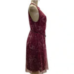 Candalite  Size Medium Sleeveless Floral Print Dress with Back Zipper & Belt. New Photo 1