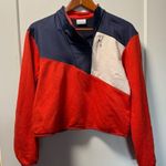 Columbia Women's Lodge Hybrid Pullover Colorblock Retro Outdoor 1/4 Zip M Photo 0