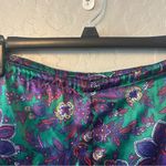 Victoria's Secret  vintage gold label jewel tone paisley print satin pajama small Photo 13