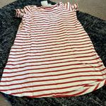 Maeve Anthro  red and white stripe dress small Photo 1