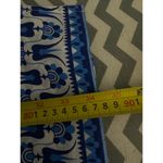 srishti blue and white embroidered shift dress Size L Photo 2
