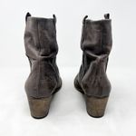 Sundance [] Shay Brown Leather Slouchy Western Pull On Ankle Boots Size 40 US 9 Photo 8