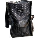 Thirty One Zip Top Organizing Utility Tote Small 15" Ditty Dot Polka Dot 31 ZOUT Black Photo 2