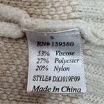 Pink Lily  Animal Cheetah Print Balloon Sleeve Sweater Ivory Tan Small Photo 10