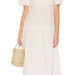 Show Me Your Mumu  Odette Midi Dress in White Small Womens Long Cotton Photo 0