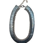 Vintage CG Antique Finish Metal Necklace Chain Ethnic Choker Silver Jewelry Photo 0