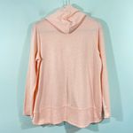 Pure Jill Women Pink Space Dyed Pima Cotton Pullover Hoodie Size M Size M Photo 8