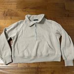 Beige Quarter Zip Sweater Size L Photo 1