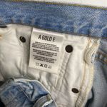 AGOLDE  100% ORGANIC COTTON RIPPED KNEE BUTTON FLY HI WAISTED JEANS MADE IN USA Photo 8