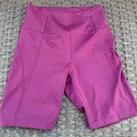 Girlfriend Collective  Purple High Waist Bike Shorts Photo 1