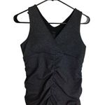 Zobha  Women Rouched Front Tank Top  Sz. 10 Gray EUC Ella Tank built in Bra Photo 0