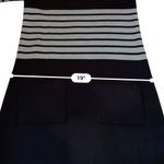 Eliza J  Striped Knit Sweater‎ Dress Women’s Size Medium Green Black Pockets Photo 7