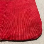 Roxy  Tote Bag Y2k Red Corduroy Front and Back Pockets Double Handle Straps Vtg. Photo 11