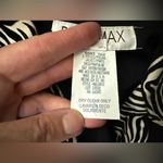 Vintage 90s Dani Max velvet zebra print button down black tunic blazer, size 12 Photo 11