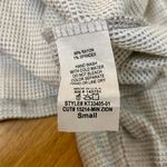 Peach Love California  Sweater Button Up V Neck Gray Fun Sleeves Womens Small Photo 5