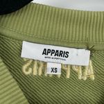 Apparis Women's Green Crew Neck Long Sleeves Cropped Sweatshirt Size XS Photo 5