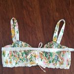 For Love & Lemons  Floral Pleated Chic Feminine Fairy Cottagecore Crop Top Size M Photo 5