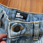 The Kooples  High Waisted Bermuda Distressed Cutoff Denim Shorts Photo 1