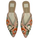 Dolce Vita “Elm” Pink Floral Raffia Mule Flats Women’s 7 Spring Summer Photo 2