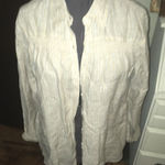 Lands' End  striped tunic with gathered shoulders Photo 0