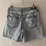American Eagle  Light Wash Distressed Mom Jean Shorts Size 4 Photo 2
