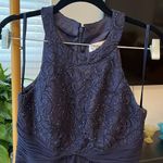 Eliza J prom dress size 6 Navy blue beaded Photo 2
