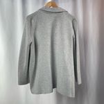 Magaschoni  Open‎ Cotton Wool Blend Cardigan in Grey Size Large Photo 1