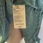 Free People  high neck woven blouse in turquoise blue large Photo 9