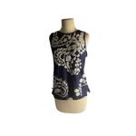 Lucky Brand Boho Festival Embroidered Navy Sleeveless Tank Top Medium Photo 1