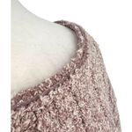 Free People  Good Day Cropped Sweater  Mauve Boucle Knit Size Small Photo 2