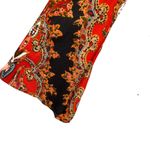 Raga  Boho Paisley Mini Dress Black Red Low Back Flutter Sleeve XS New Photo 1