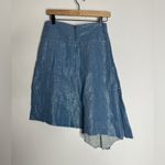 Pilcro and the Letterpress anthropologie Pilcro Size 0 Blue‎ Summer Linen Asymmetrical Skirt CP Photo 1