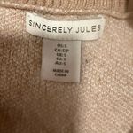 Sincerely Jules Tan and White Chevron Vest Photo 5