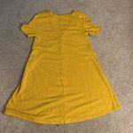 ZARA Good condition Trafaluc v-neck short sleeve gold swing dress size small Photo 6