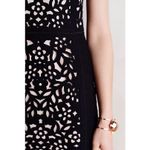 Anthropologie Maeve Laser Cut Basalt Sheath Dress 0 Black Mother of Bride Event Photo 3