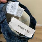 Red Valentino  Frayed Printed Denim Midi Skirt Denim Blue Raw Hem size 38 EUC Photo 10