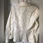 New York & Co. Lace peplum full zip up Moto blazer jacket, size M Photo 7